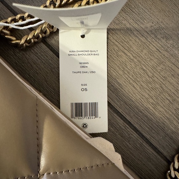 Tory Burch Beige Quilted Shoulder Bag with Gold Chain - Picture 4 of 4